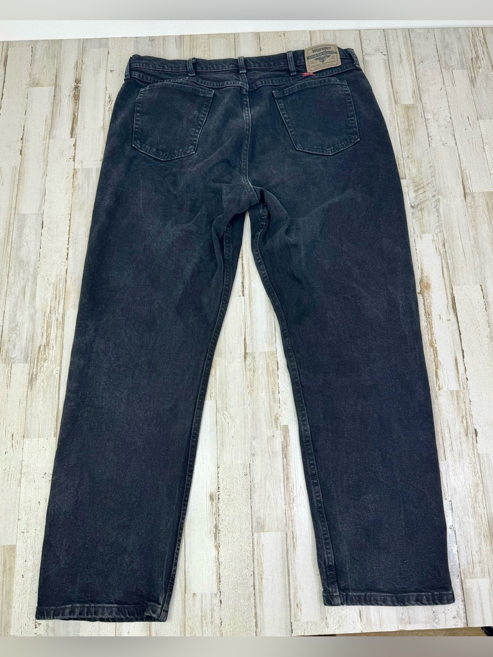 Wrangler Jeans Mens 40x32 Stretch Denim Black Pants - Picture 9 of 11